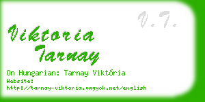 viktoria tarnay business card